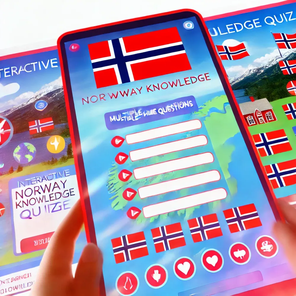 SAINCUBE project image for Python-Script Multiple Choice Quiz on Norway